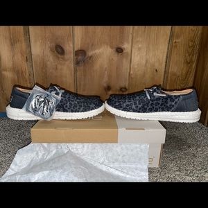 Leopard hey dude shoes
